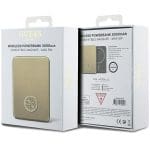 Guess Powerbank 5W GUPBM3AL4DMD 3000 mAh Gold MagSafe 4G Strassed Metal Logo