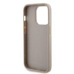 Guess PU 4G Strass Metal Logo Gold Kryt iPhone 15 Pro Max