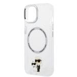 Karl Lagerfeld IML Karl and Choupette NFT MagSafe Transparent Kryt iPhone 15