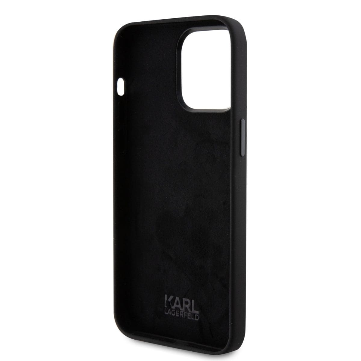 Karl Lagerfeld Liquid Silicone Choupette NFT Black Kryt iPhone 15 Pro