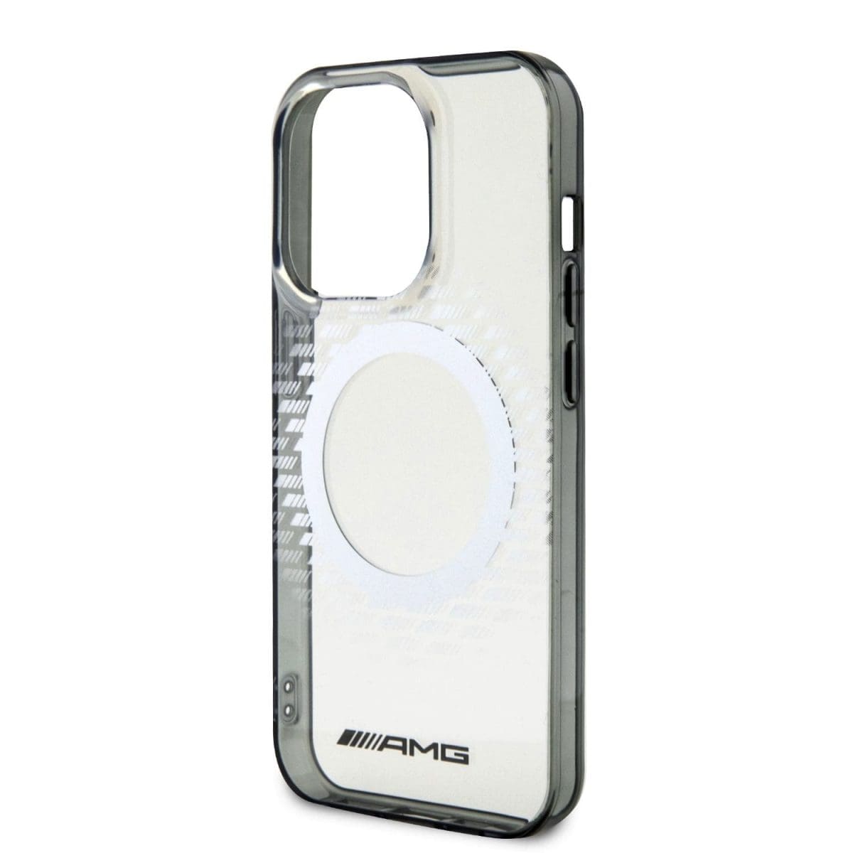 AMG PC/TPU Rhombuses Magsafe Transparent Kryt iPhone 15 Pro