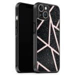Black Glitter Pink Kryt iPhone 13