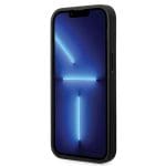 BMW BMHCP14L22RFGK Black Leather Diamond Pattern Kryt iPhone 14 Pro