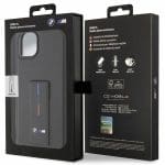 BMW BMHCP14S22GSLK Black Hardcase Grip Hot Stamp Kryt iPhone 14