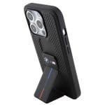 BMW BMHCP15LGSPPRK Black Hardcase Grip Stand Smooth & Perforated Kryt iPhone 15 Pro