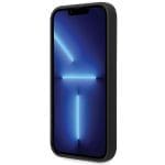 BMW BMHCP15LSILBK Black Silicone Metal Logo Kryt iPhone 15 Pro