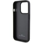 BMW BMHCP15X22RQDK Black Leather Quilted Kryt iPhone 15 Pro Max