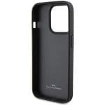 BMW BMHCP15X22RVSK Black Hardcase Leather Stamp Blue Lines Kryt iPhone 15 Pro Max