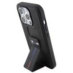 BMW BMHCP15XGSPPRK Black Hardcase Grip Stand Smooth & Perforated Kryt iPhone 15 Pro Max