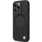 BMW BMHMP14LSILBK2 Black Signature Liquid Silicone Magsafe Kryt iPhone 14 Pro