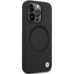 BMW BMHMP14LSILBK2 Black Signature Liquid Silicone Magsafe Kryt iPhone 14 Pro
