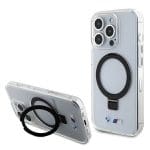 BMW BMHMP15LURST Clear Hardcase Ring Stand M Collection MagSafe Kryt iPhone 15 Pro