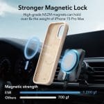 ESR Cloud Kickstand Halolock MagSafe Beige Kryt iPhone 15 Pro Max