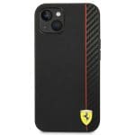 Ferrari FEHCP14SAXBK Black Hardcase Carbon Kryt iPhone 14