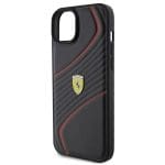Ferrari FEHCP15MPTWK Black Hardcase Twist Metal Logo Kryt iPhone 15 Plus/14 Plus