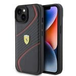 Ferrari FEHCP15SPTWK Black Hardcase Twist Metal Logo Kryt iPhone 15