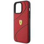 Ferrari FEHCP15XPTWR Red Hardcase Twist Metal Logo Kryt iPhone 15 Pro Max