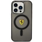 Ferrari FEHMP14LURKK Black Hardcase Translucent Magsafe Kryt iPhone 14 Pro