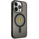 Ferrari FEHMP14LURKK Black Hardcase Translucent Magsafe Kryt iPhone 14 Pro