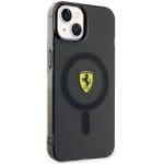 Ferrari FEHMP14MURKK Black Hardcase Translucent Magsafe Kryt iPhone 15 Plus/14 Plus