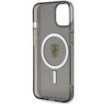Ferrari FEHMP14MURKK Black Hardcase Translucent Magsafe Kryt iPhone 15 Plus/14 Plus