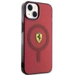 Ferrari FEHMP14SURKR Red Hardcase Translucent Magsafe Kryt iPhone 14