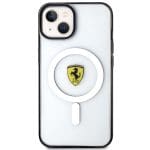 Ferrari FEHMP14SURKT Transparent Hardcase Outline Magsafe Kryt iPhone 14