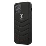 Ferrari FEHQUHCP12LBK Black Hardcase Off Track Quilted Kryt iPhone 12 Pro Max