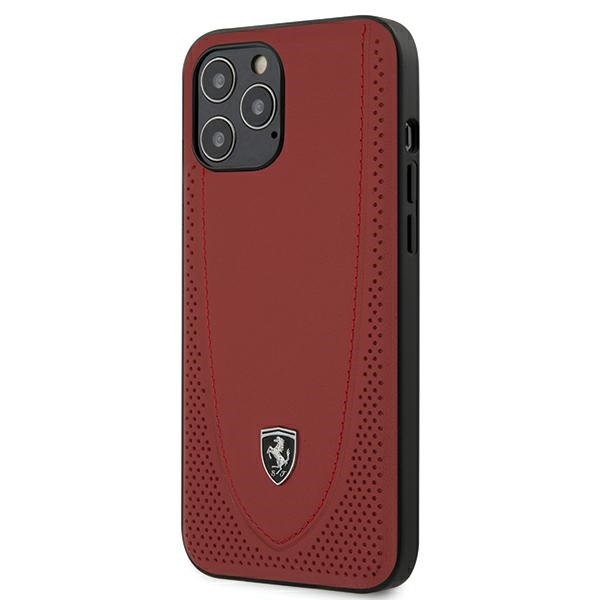 Ferrari FEOGOHCP12LRE Red Hardcase Off Track Perforated Kryt iPhone 12 Pro Max