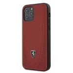 Ferrari FEOGOHCP12MRE Red Hardcase Off Track Perforated Kryt iPhone 12/12 Pro