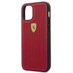 Ferrari FESPEHCP12SRE Red Hardcase On Track Perforated Kryt iPhone 12 Mini
