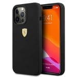 Ferrari FESSIHCP13LBK Black Hardcase Silicone Kryt iPhone 13 Pro