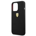 Ferrari FESSIHCP13LBK Black Hardcase Silicone Kryt iPhone 13 Pro