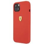 Ferrari FESSIHCP13SRE Red Hardcase Silicone Kryt iPhone 13 Mini