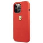 Ferrari FESSIHCP13XRE Red Hardcase Silicone Kryt iPhone 13 Pro Max