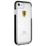Ferrari Hardcase FEGLHCP7BK Shockproof Transparent Black Kryt iPhone 7/8/SE 2020/SE 2022