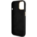 Guess GUHCP15SSMBSLK Black Hardcase Silicone Script Metal Logo & Frame Kryt iPhone 15