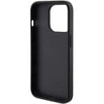 Guess GUHCP15XPGS4TDK Black Hardcase Grip Stand 4G Triangle Strass Kryt iPhone 15 Pro Max