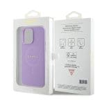 Guess GUHMP15LPSAHMCU Purple Hardcase Saffiano MagSafe Kryt iPhone 15 Pro
