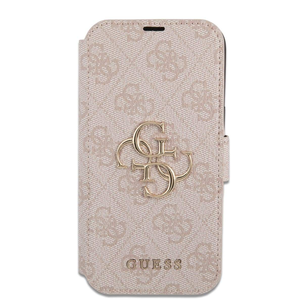 Guess PU Leather 4G Metal Logo Book Pink Kryt iPhone 15 Pro Max