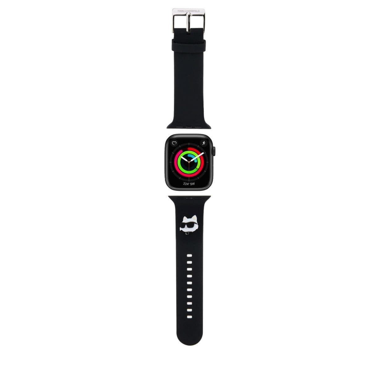 Karl Lagerfeld Choupette Head NFT Řemínek Apple Watch 42/44/45/49 Black