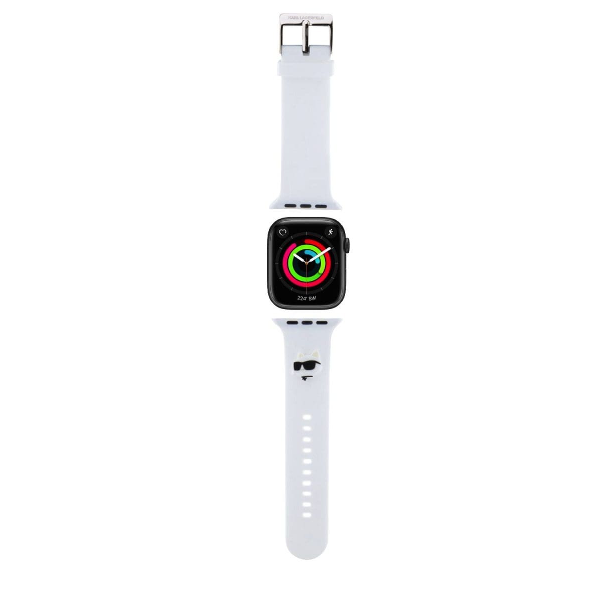 Karl Lagerfeld Choupette Head NFT Řemínek Apple Watch 42/44/45/49 White