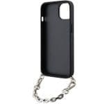 Karl Lagerfeld KLHCP14SSACKLHPK Black Hardcase Saffiano Monogram Chain Kryt iPhone 14