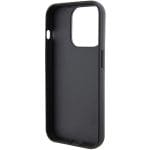 Karl Lagerfeld KLHCP15LGSACHPK Black Hardcase Gripstand Saffiano Choupette Pins Kryt iPhone 15 Pro