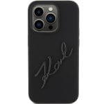 Karl Lagerfeld KLHCP15LSKSBMCK Black Hardcase Silicone Karl Script Kryt iPhone 15 Pro