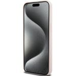 Karl Lagerfeld KLHCP15LSKSBMCP Pink Hardcase Silicone Karl Script Kryt iPhone 15 Pro