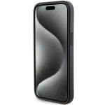 Karl Lagerfeld KLHCP15MGSACHPK Black Hardcase Gripstand Saffiano Choupette Pins Kryt iPhone 15 Plus