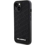 Karl Lagerfeld KLHCP15MPQKPMK Black Hardcase Quilted K Pattern Kryt iPhone 15 Plus