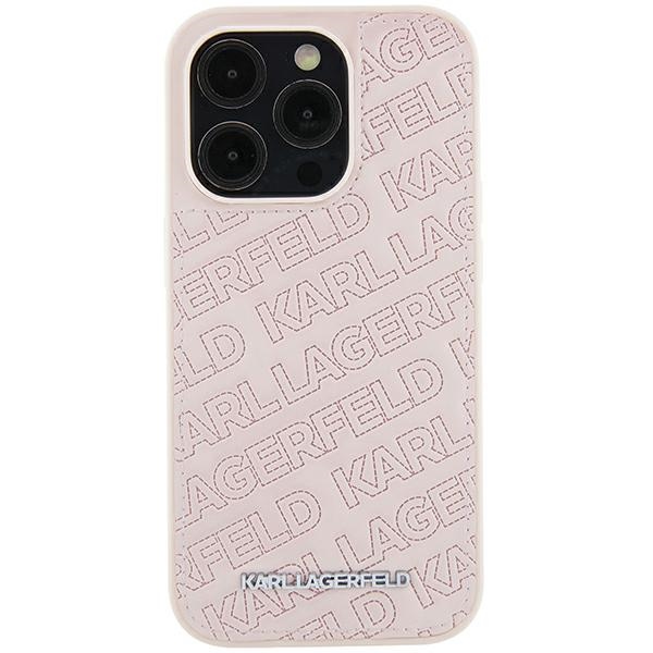 Karl Lagerfeld KLHCP15MPQKPMP Pink Hardcase Quilted K Pattern Kryt iPhone 15 Plus
