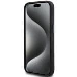 Karl Lagerfeld KLHCP15MSMHCNPK Black Silicone Choupette Metal Pin Kryt iPhone 15 Plus